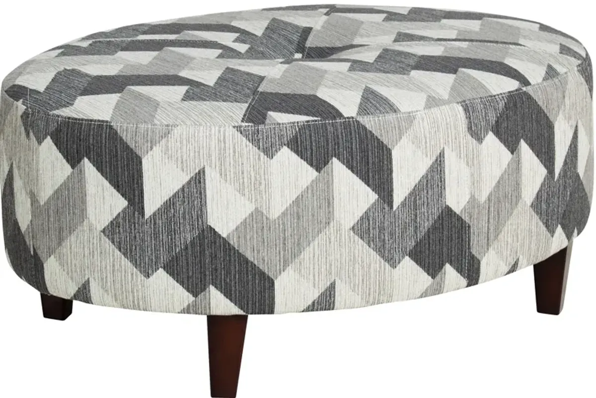 Basin Accent Oval Ottoman