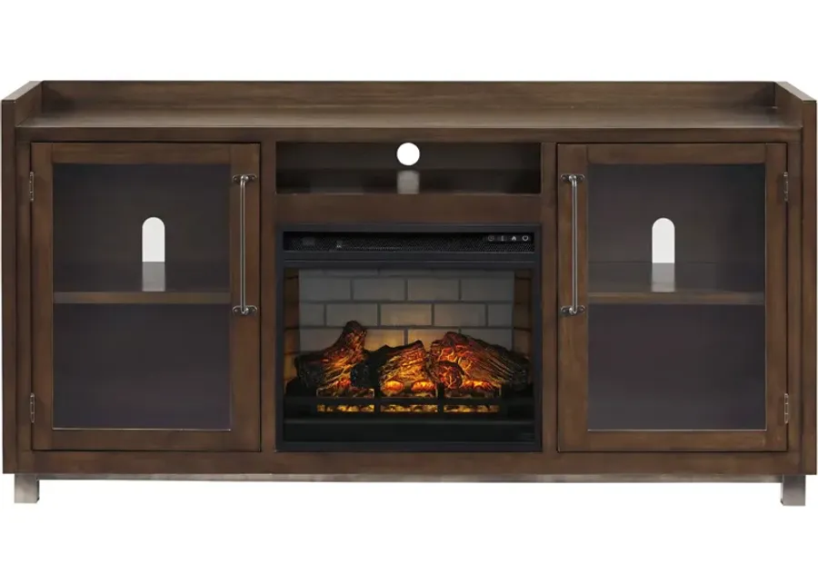 Ashley Furniture | Starmore 70" Infrared Fireplace Console | Brown