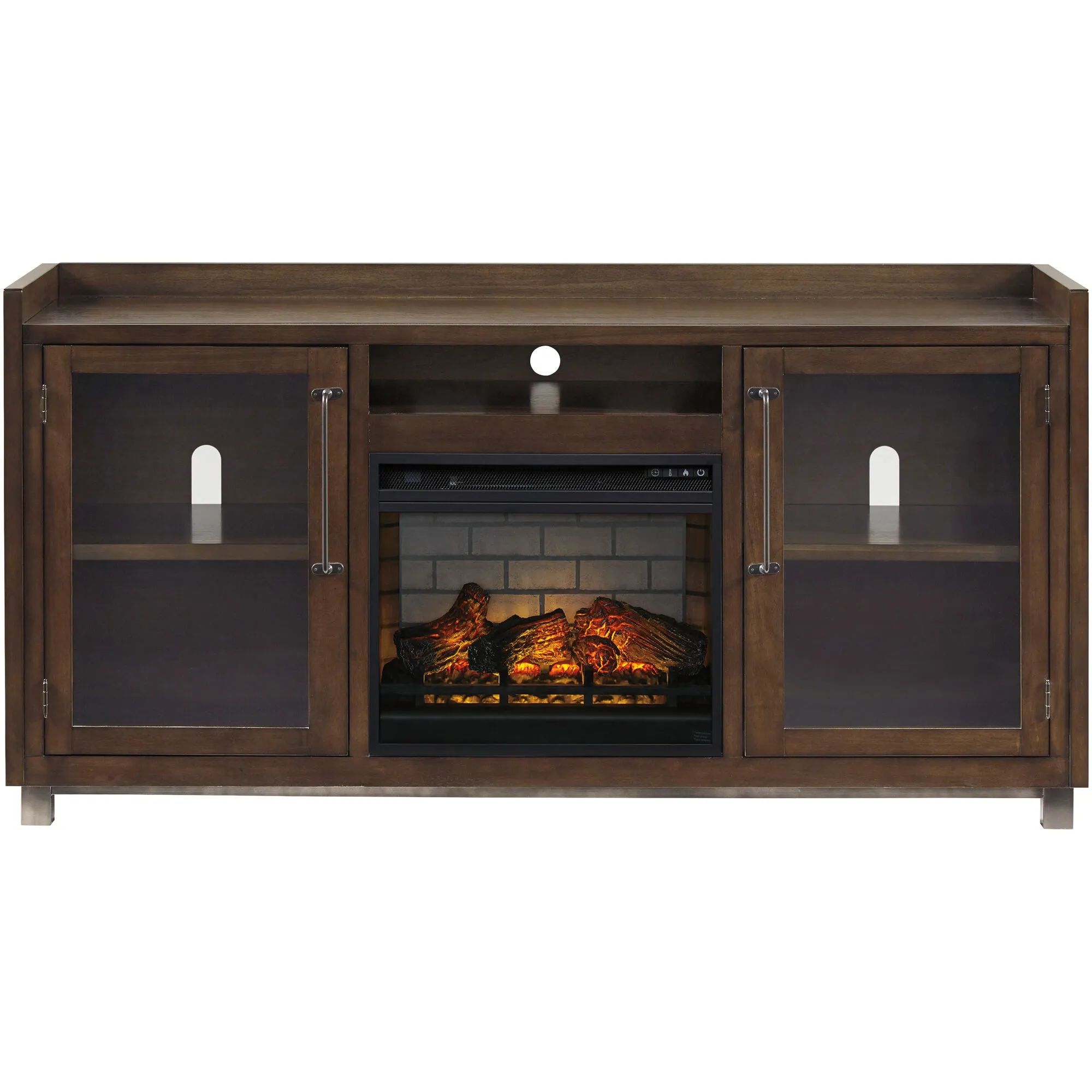 Ashley Furniture | Starmore 70" Infrared Fireplace Console | Brown