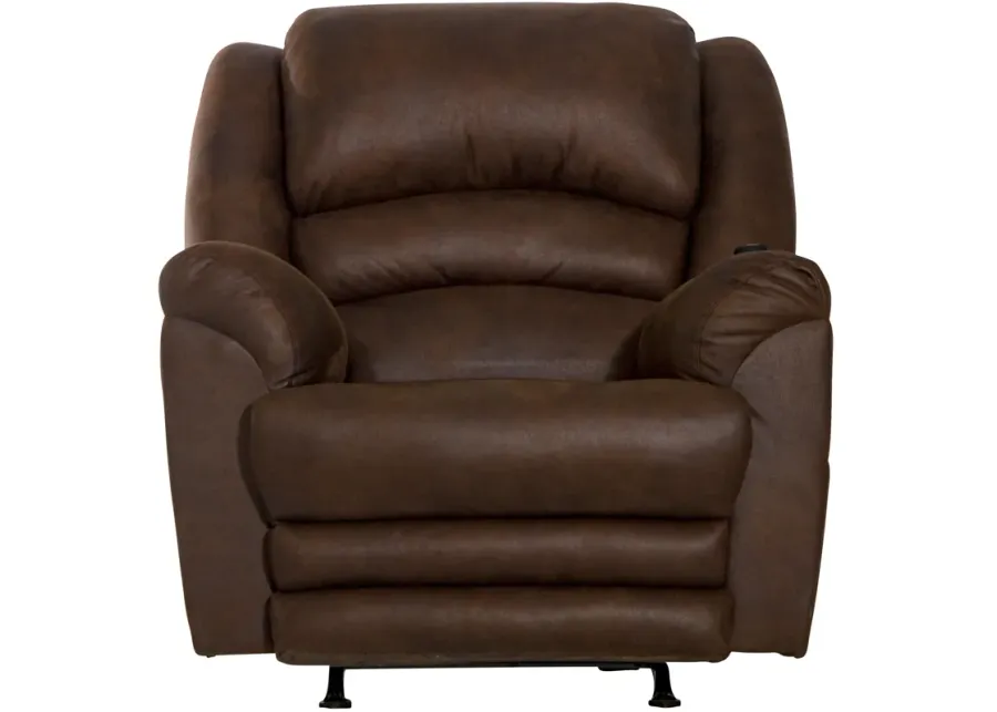 Catnapper | Hayden Chaise Rocker Recliner Chair | Walnut