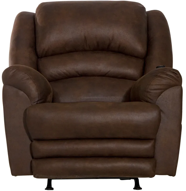 Catnapper | Hayden Chaise Rocker Recliner Chair | Walnut