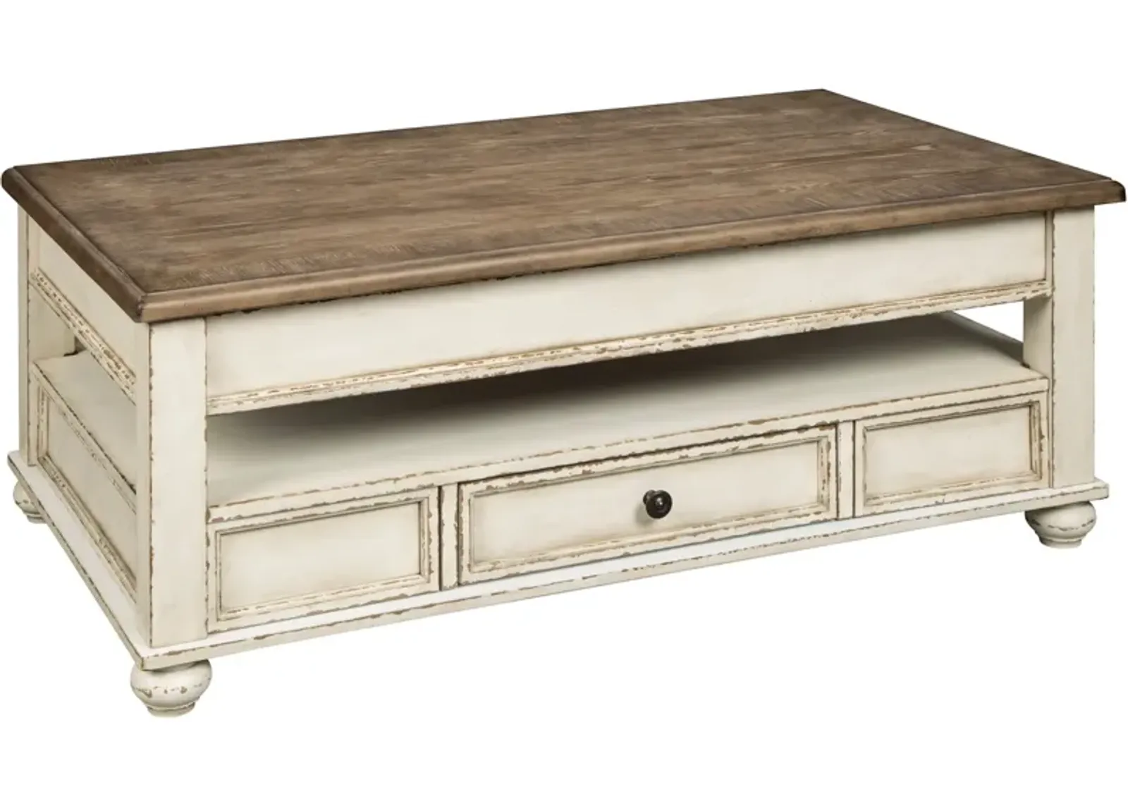 Ashley Furniture | Realyn Lift Top Coffee Table | White