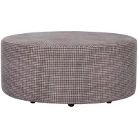 Foster Charcoal Round Accent Ottoman