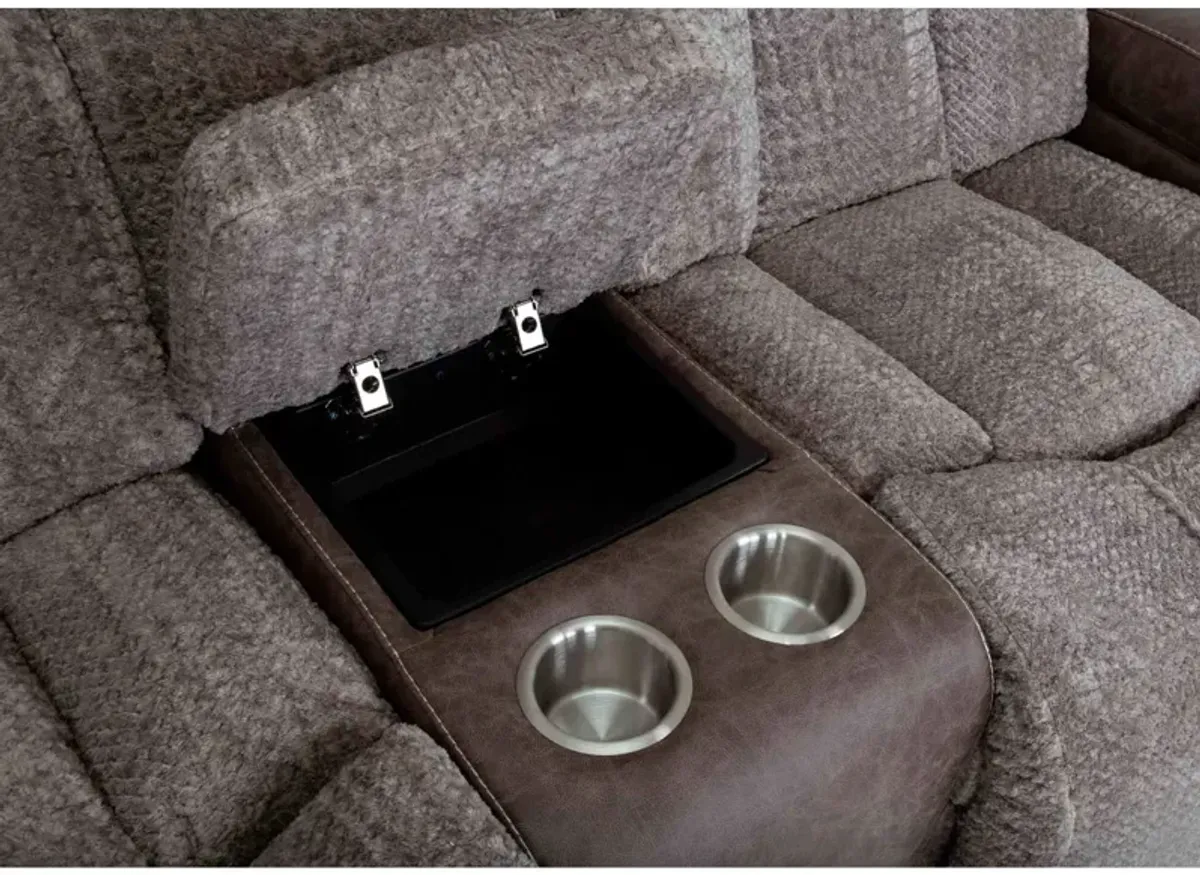 Aire Power+ Reclining Console Loveseat