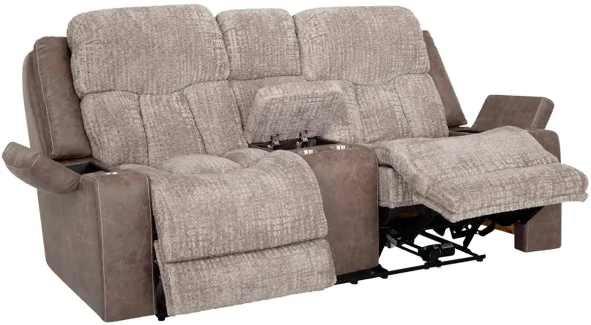 Aire Power+ Reclining Console Loveseat