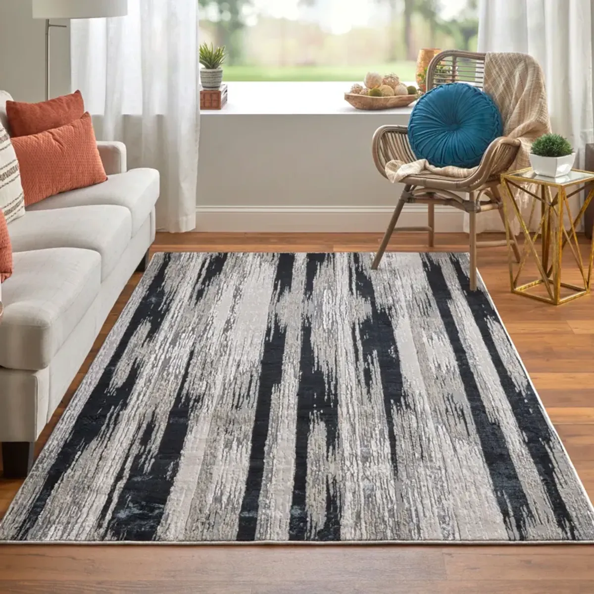 Micah Black Rug