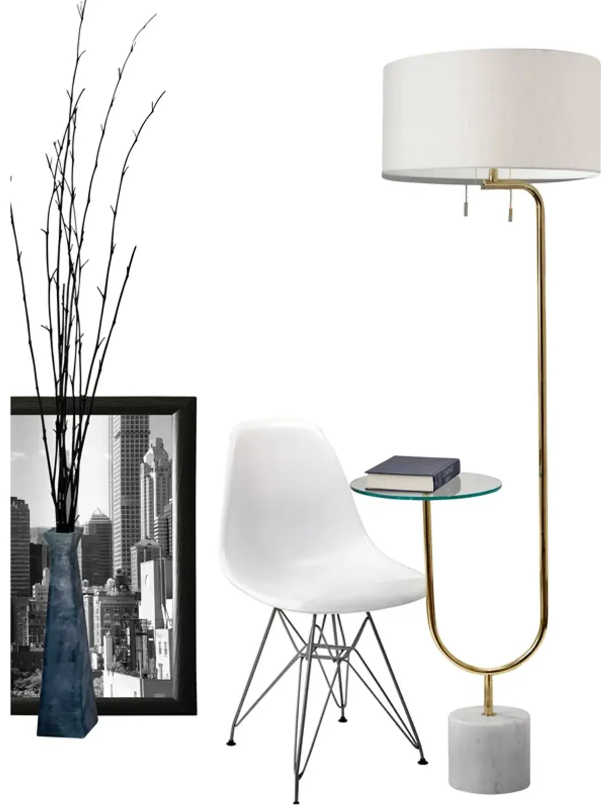 | Sloan Floor Lamp | Polished Brass