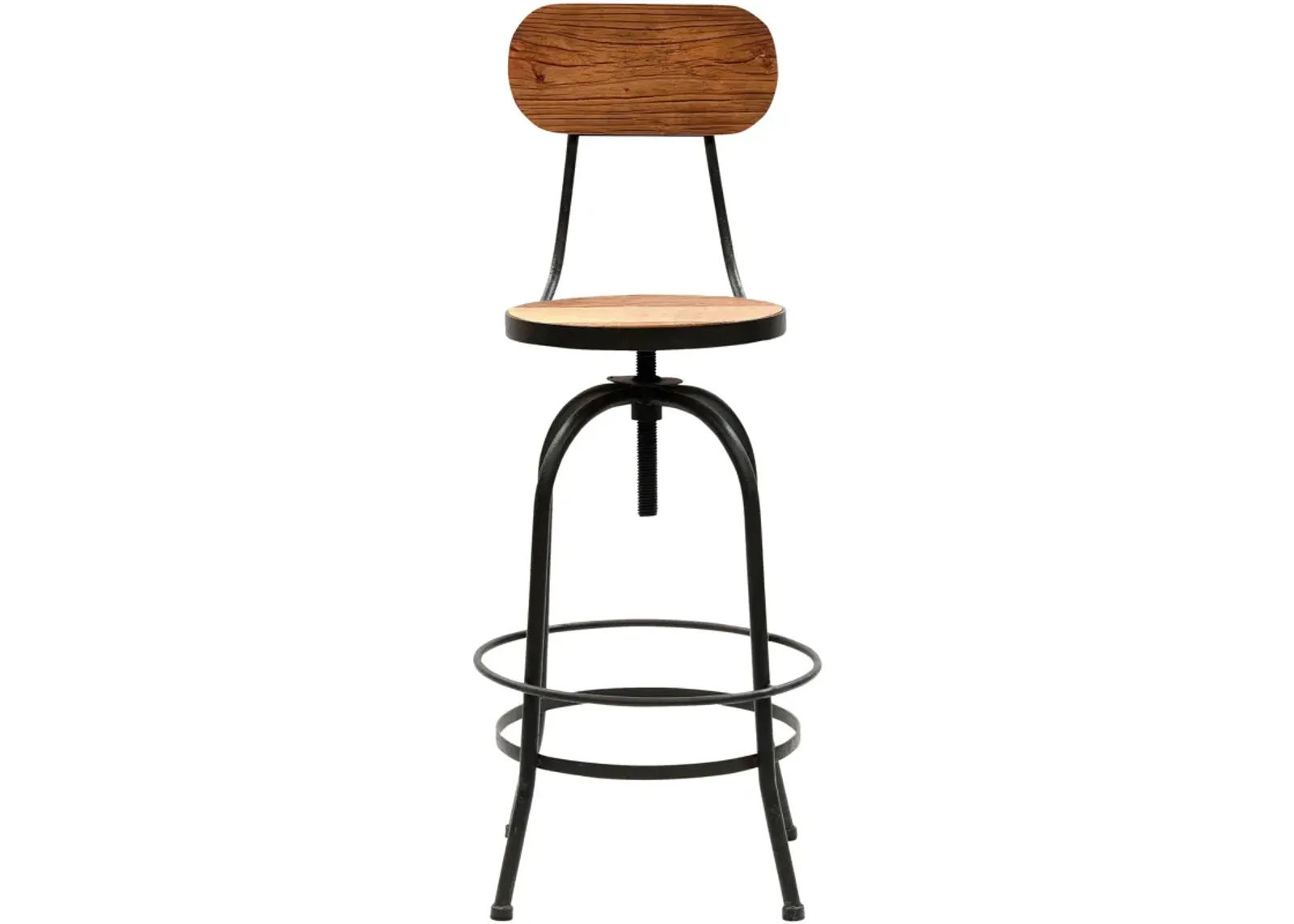 | Karma Retro Adjustable Swivel Stool | Brown