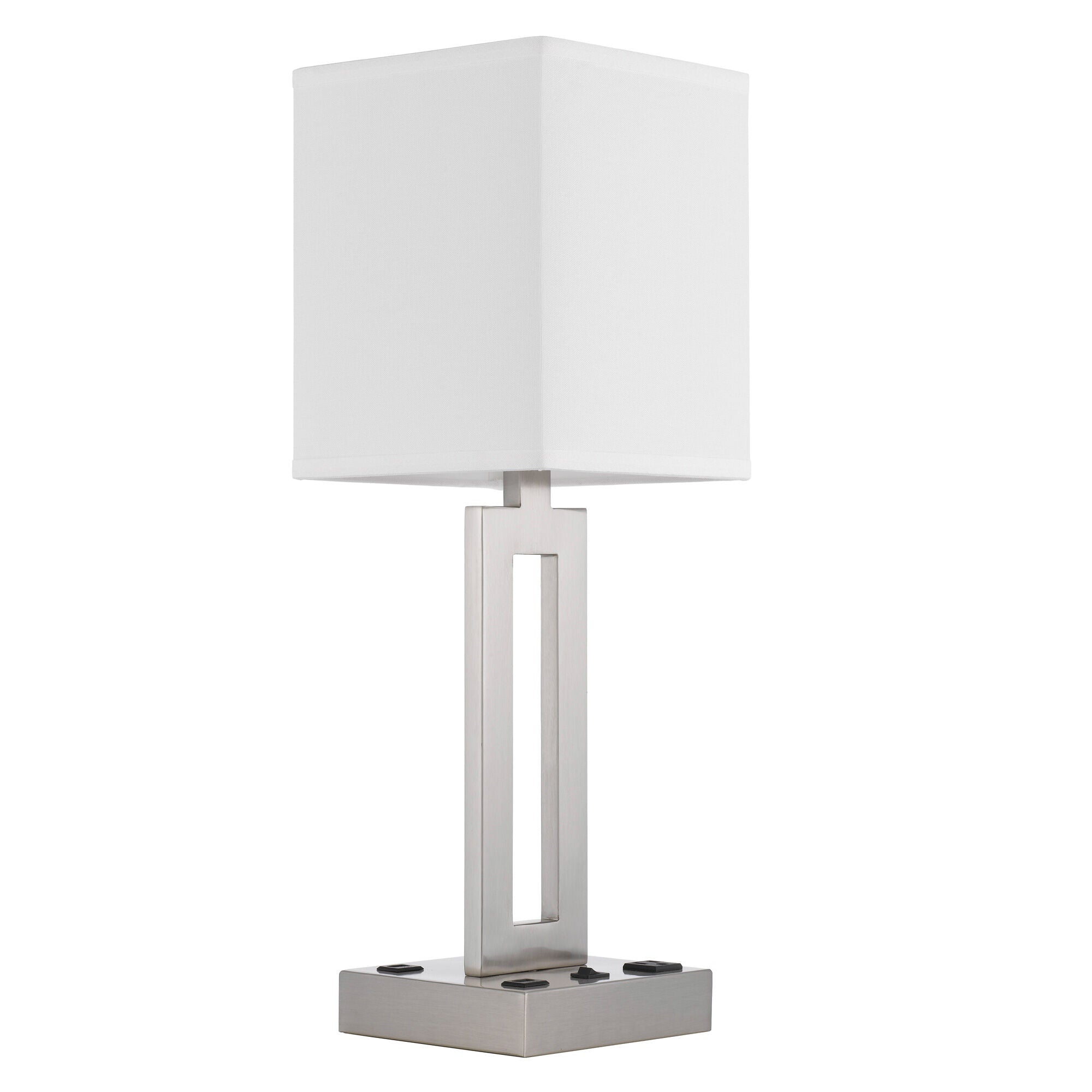 Cal Lighting | Sarnia Table Lamp | Brushed Steel