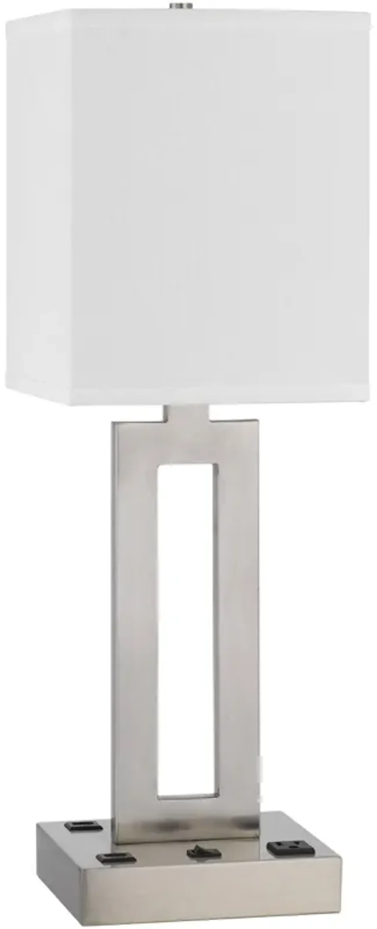 | Sarnia Table Lamp | Brushed Steel