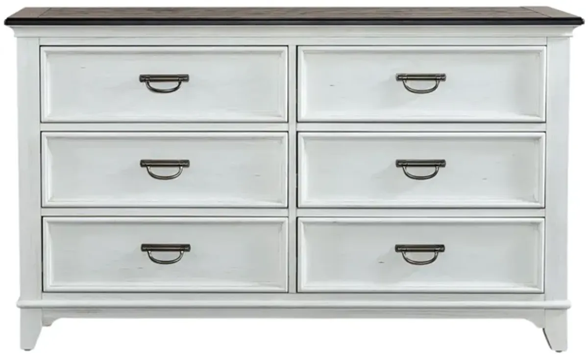 | Allyson Park 6 Drawer Dresser | White