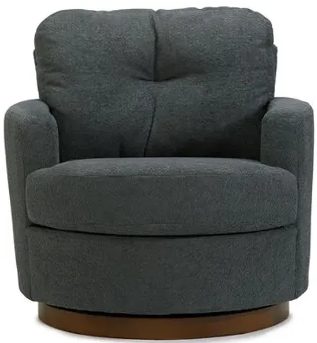 Brodi Dark Slate Swivel Accent Chair