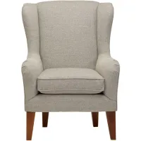 Lorette Gray Wing Back Chair