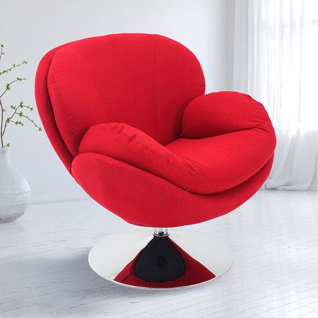Scoop Strand Leisure Red Swivel Chair