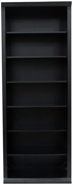 Metro II 84" Black Bookcase