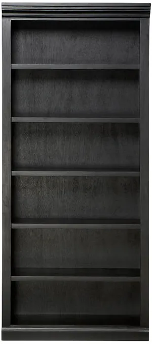 Metro II 72" Black Bookcase