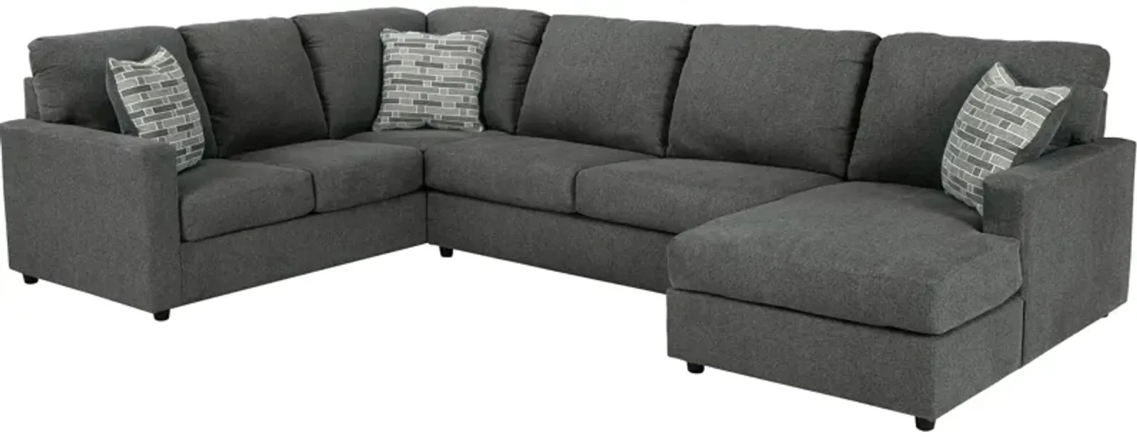 Edenfield 3 Piece Right Chaise Sectional