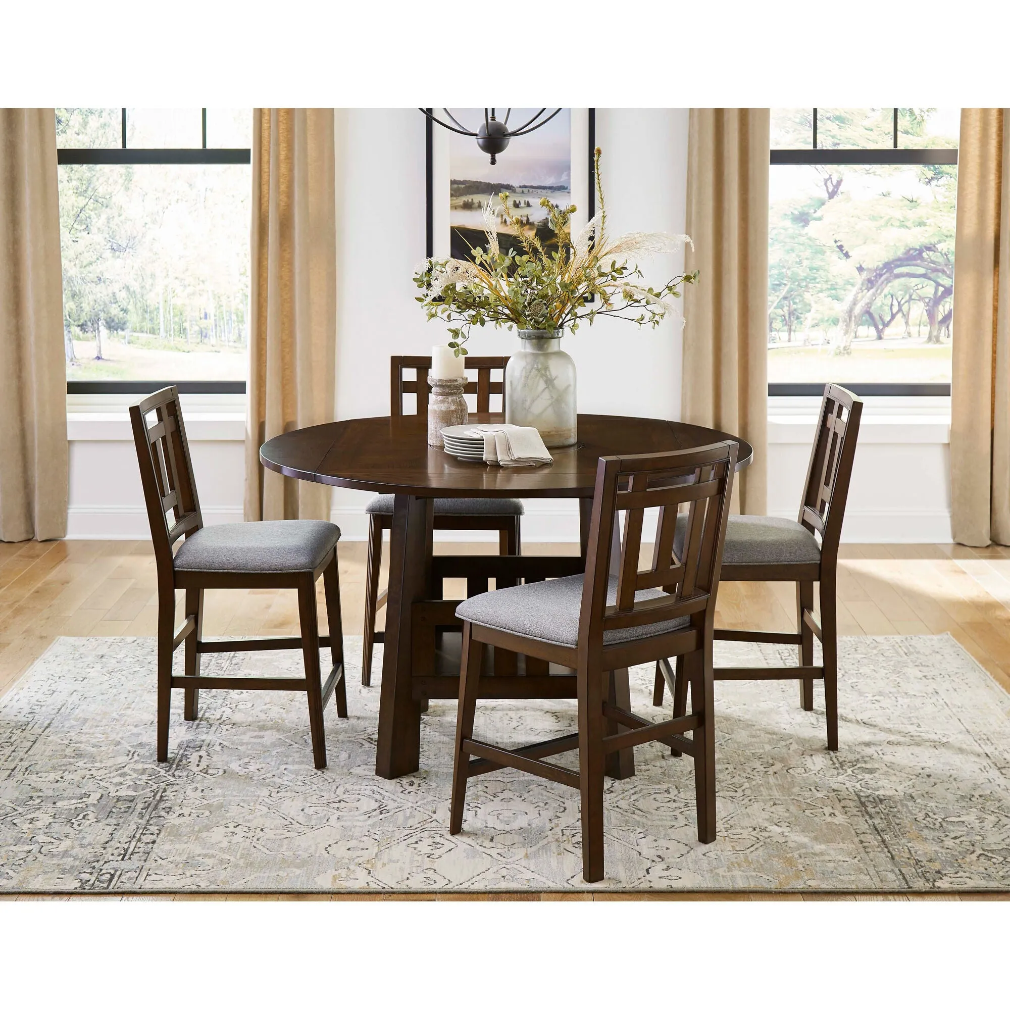 Davis Direct | Acorn Hill Drop Leaf Dining Table | Brown