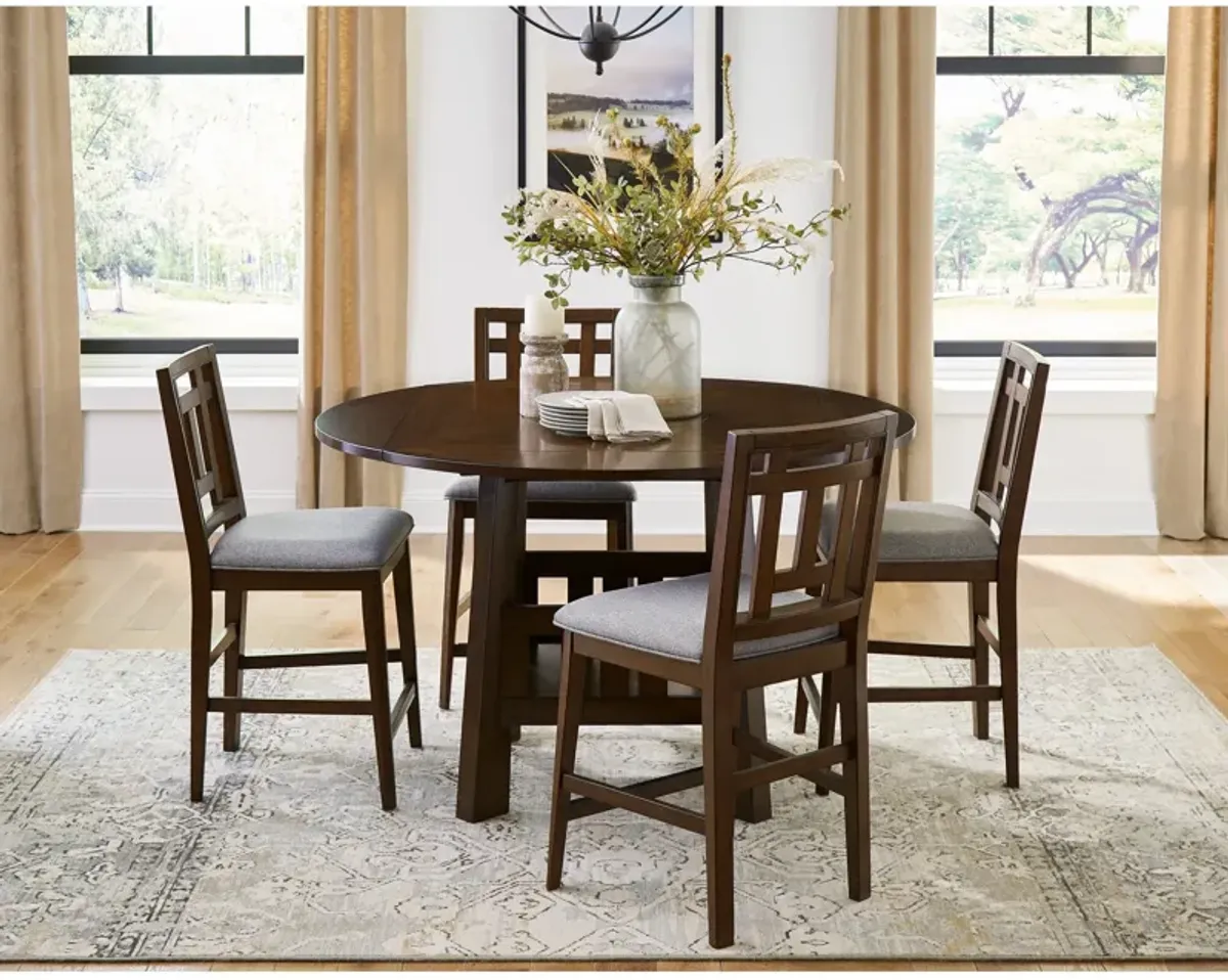 | Acorn Hill 5 Piece Drop Leaf Dining Set | Brown