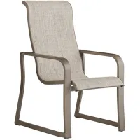 Beach Front Beige Set of 4 Sling Arm Chairs