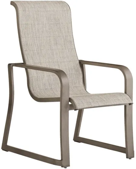Beach Front Beige Set of 4 Sling Arm Chairs