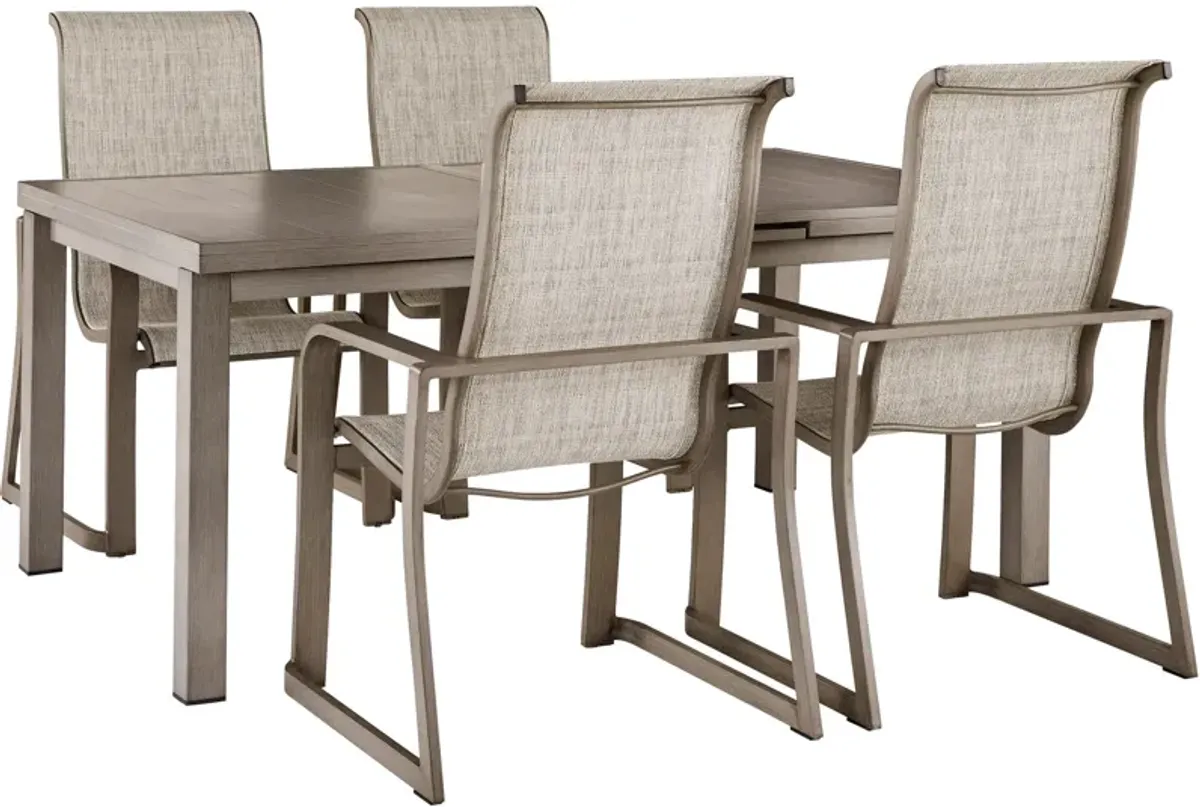 Beach Front 5 Piece Outdoor Dining Set