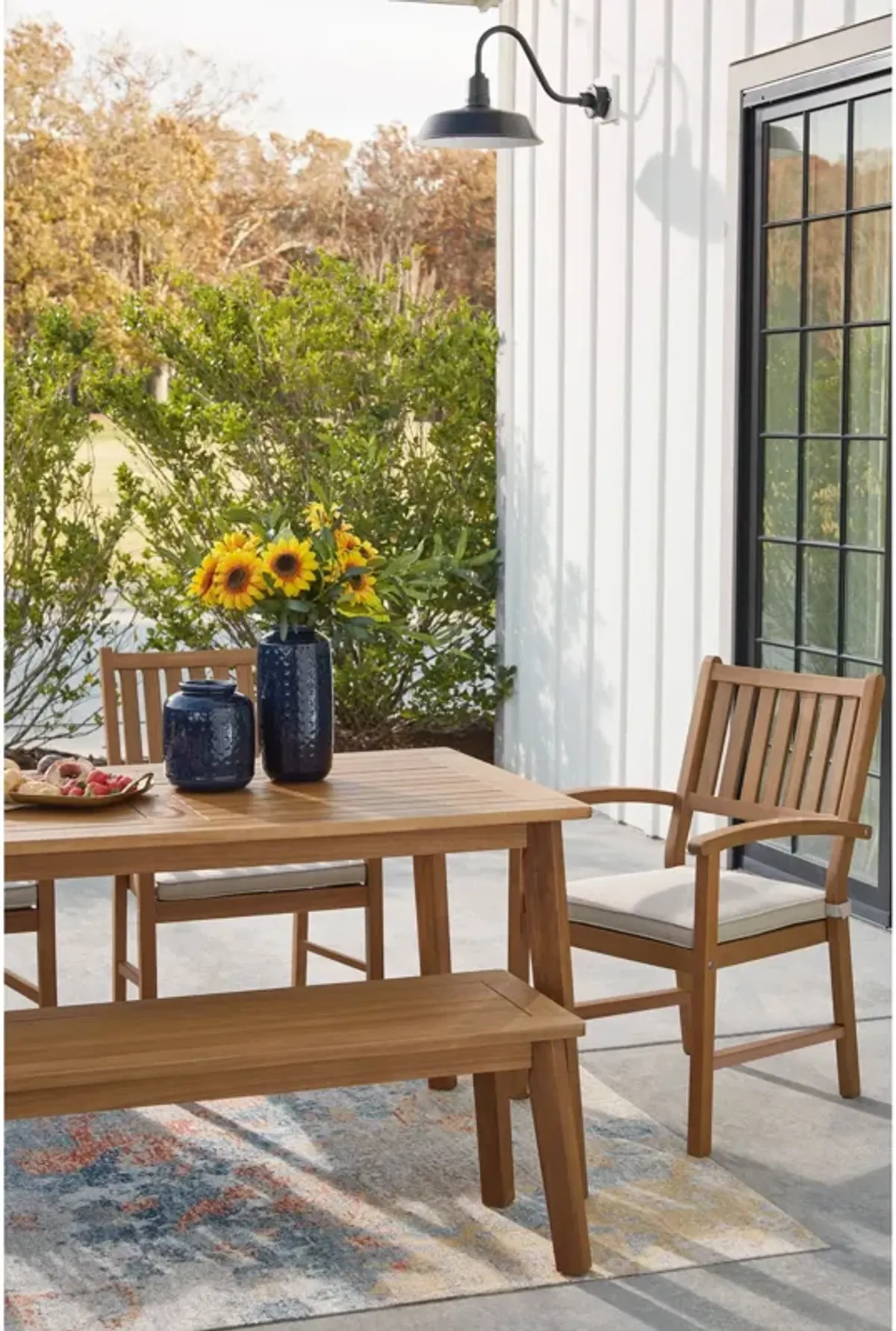 Janiyah Outdoor Rectangle Dining Table