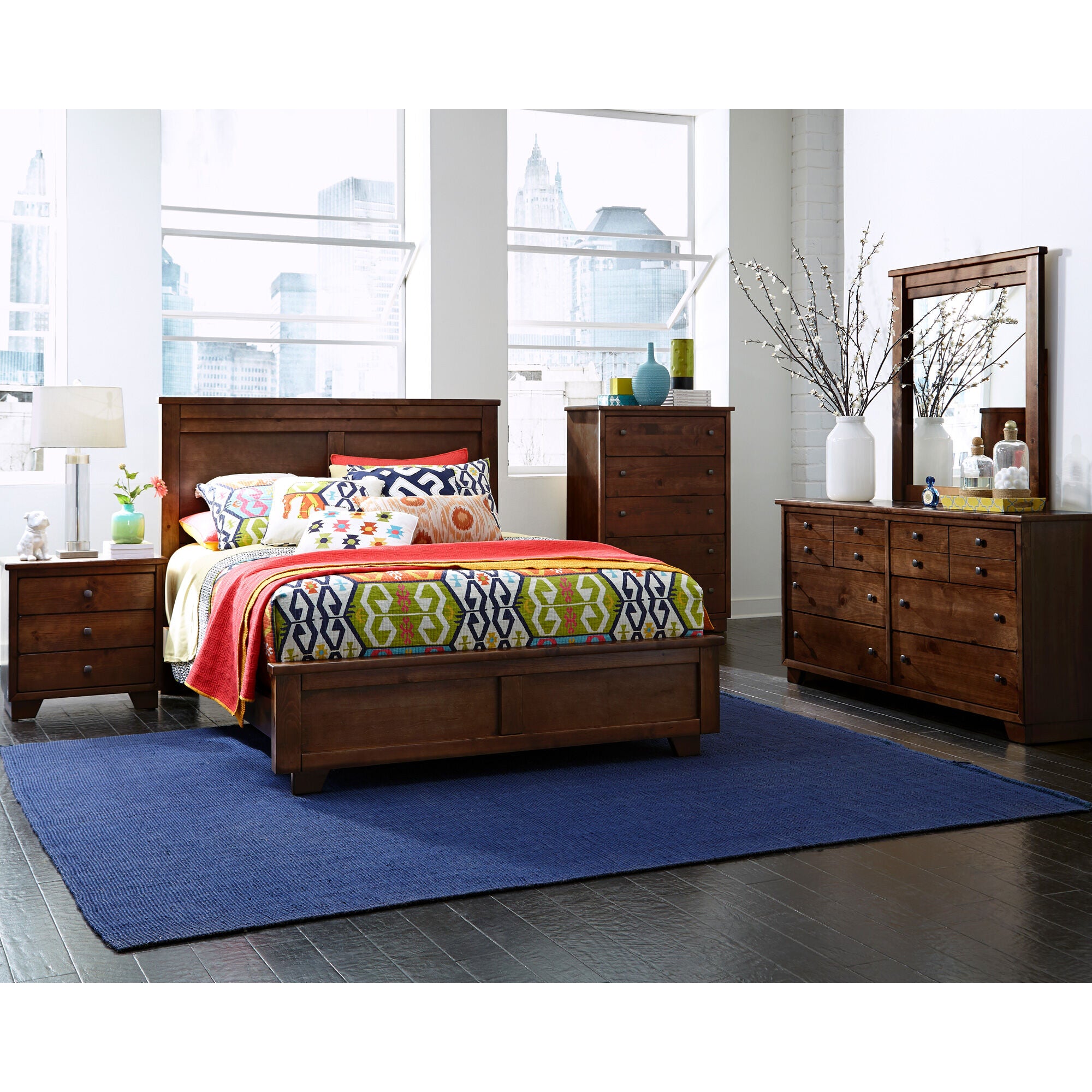 Progressive Furniture | Queen Diego 4 Piece Room Group | Saddle