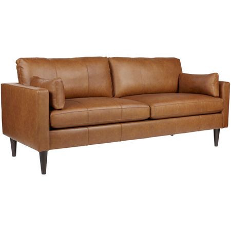 Trafton Espresso Leather Sofa