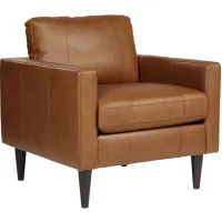 Trafton Espresso Leather Chair