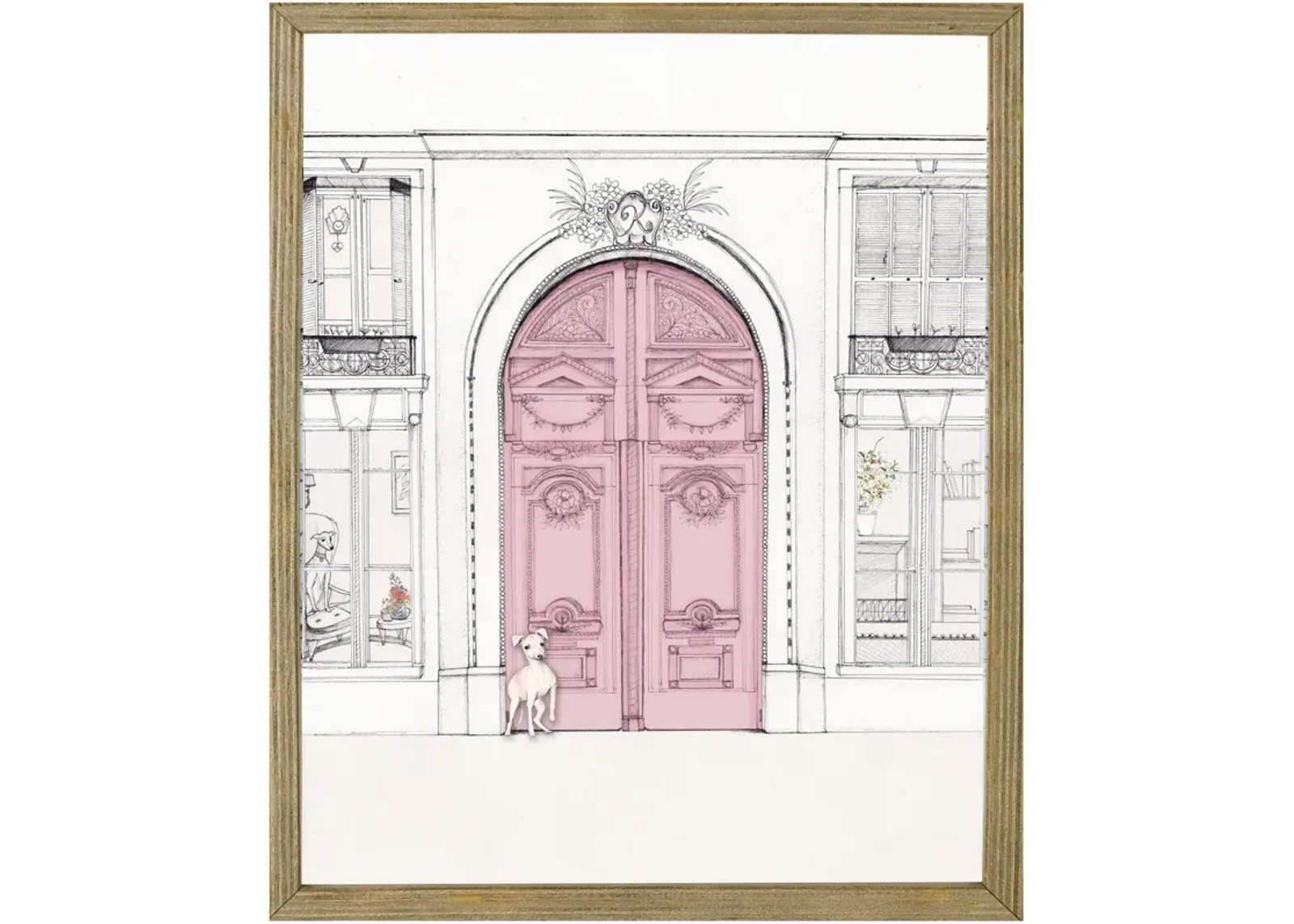 | Kids Pink Door Wall Art