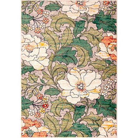 Jefferson Floral Gray 5x8 Rug