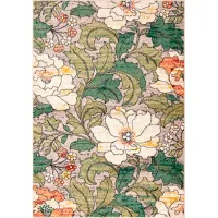 Jefferson Floral Gray 5x8 Area Rug