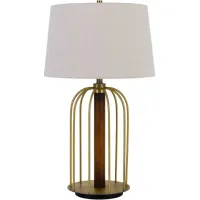Servan Antique Brass Table Lamp