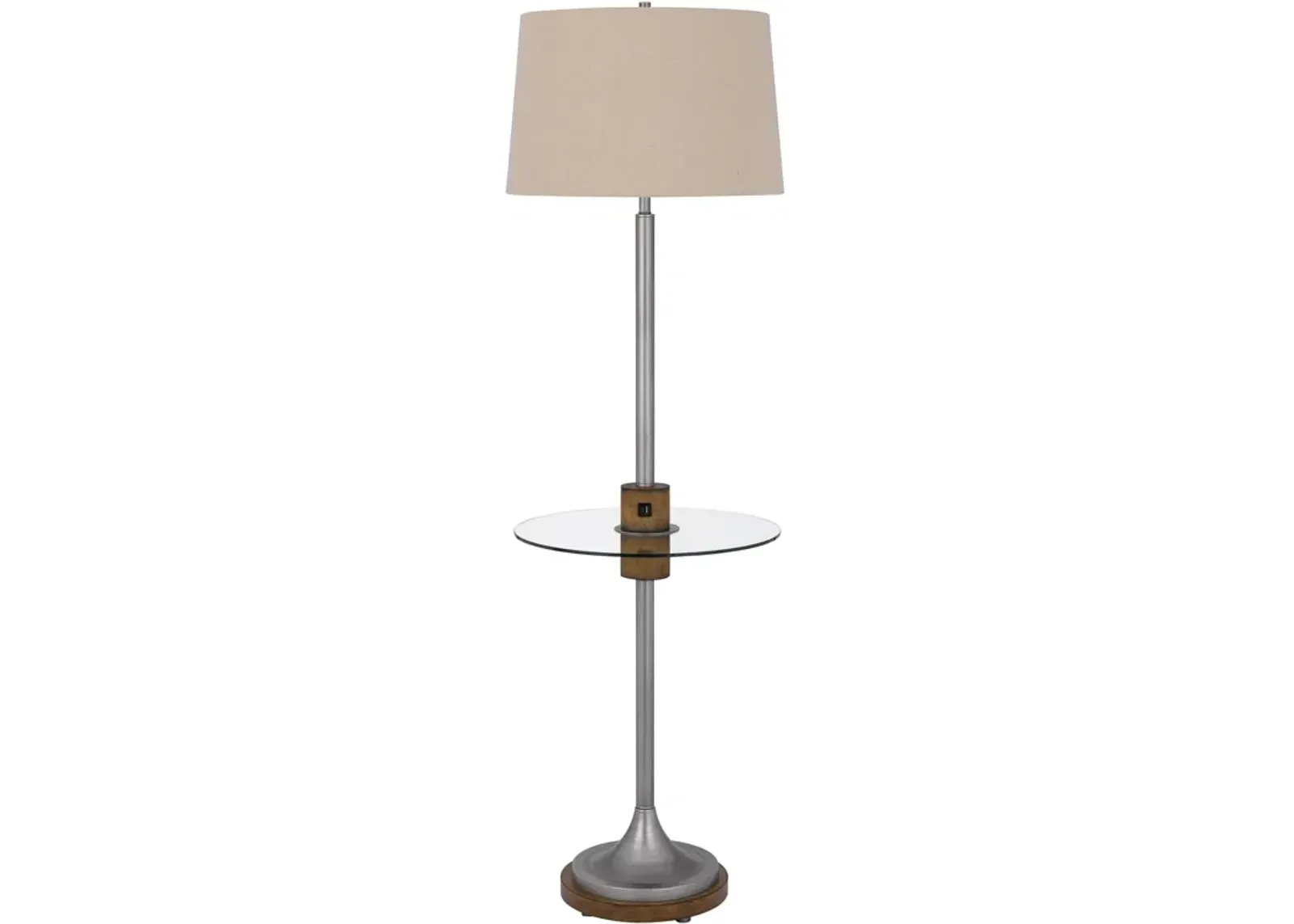 | Lavaca Floor Lamp | Antique Silver