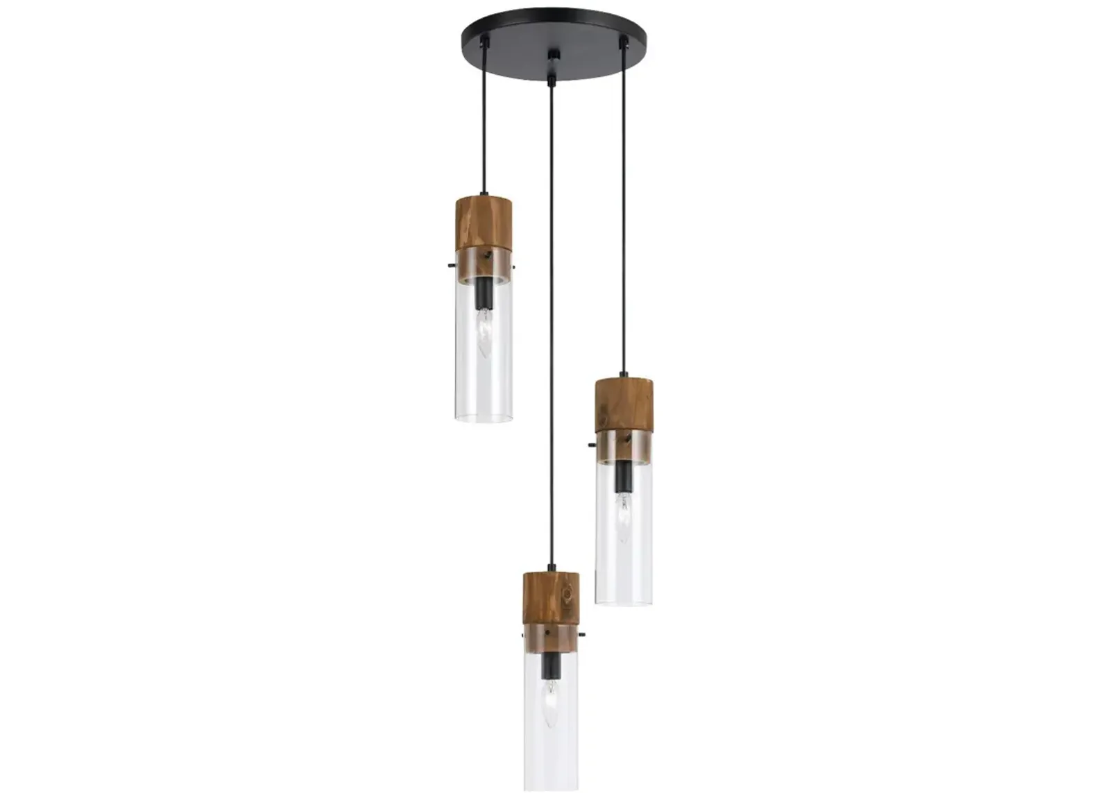 | Spheroid 3 Pendant Chandelier Lamp | Brown