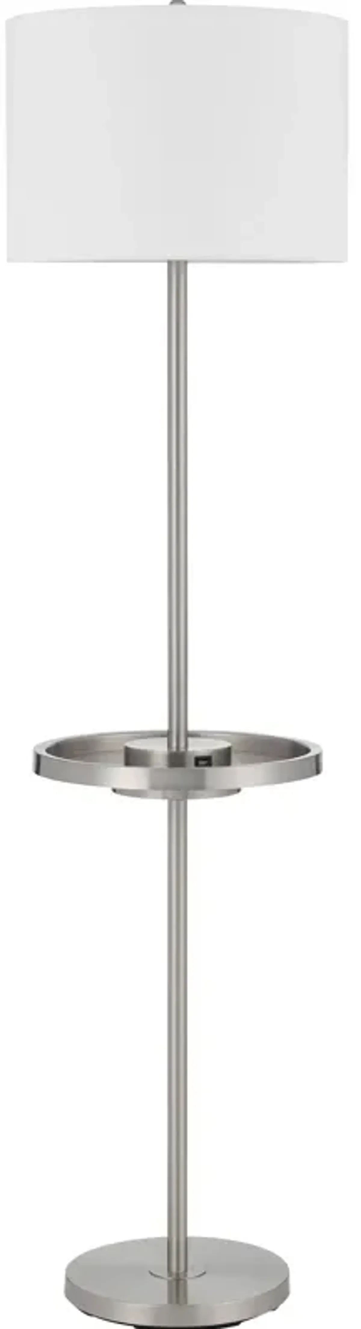 | Crofton Floor Lamp | Brushed Steel