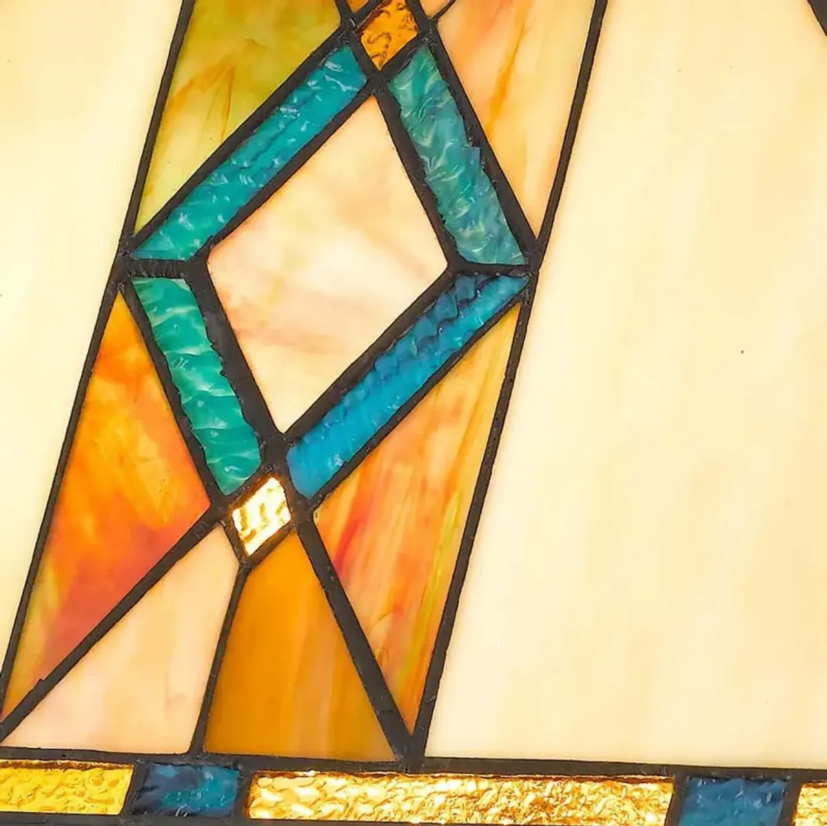 Cal Lighting Tiffany Blue Table Lamp