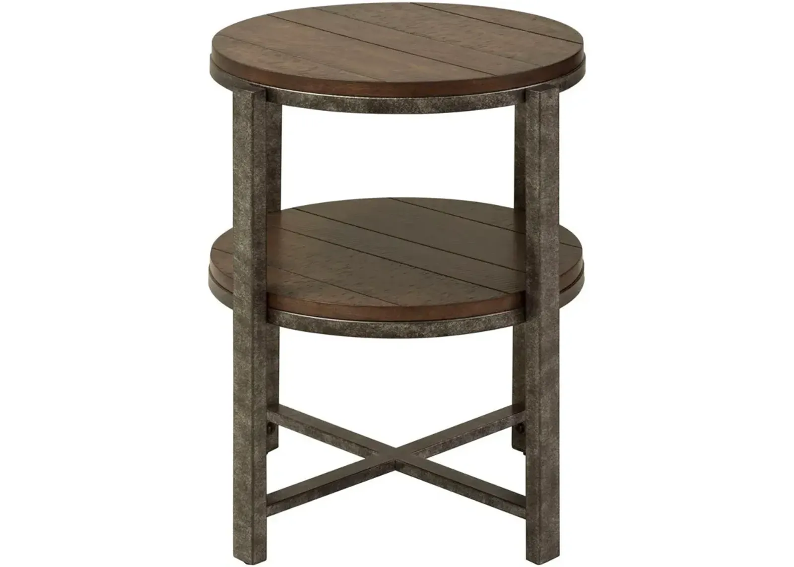 | Breckinridge Round End Table | Mahogany Spice