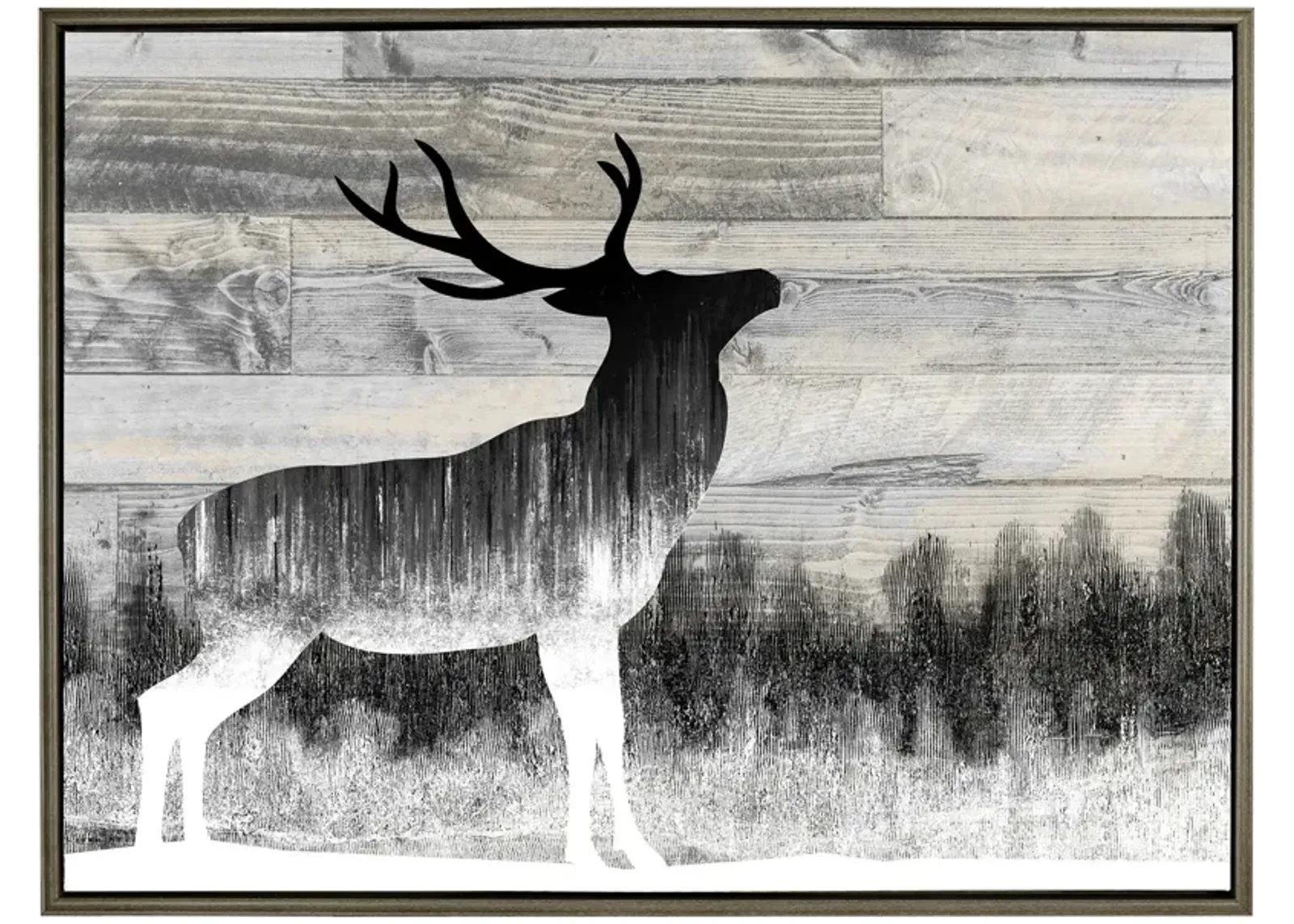 | Acrylic Deer Wall Art | Black