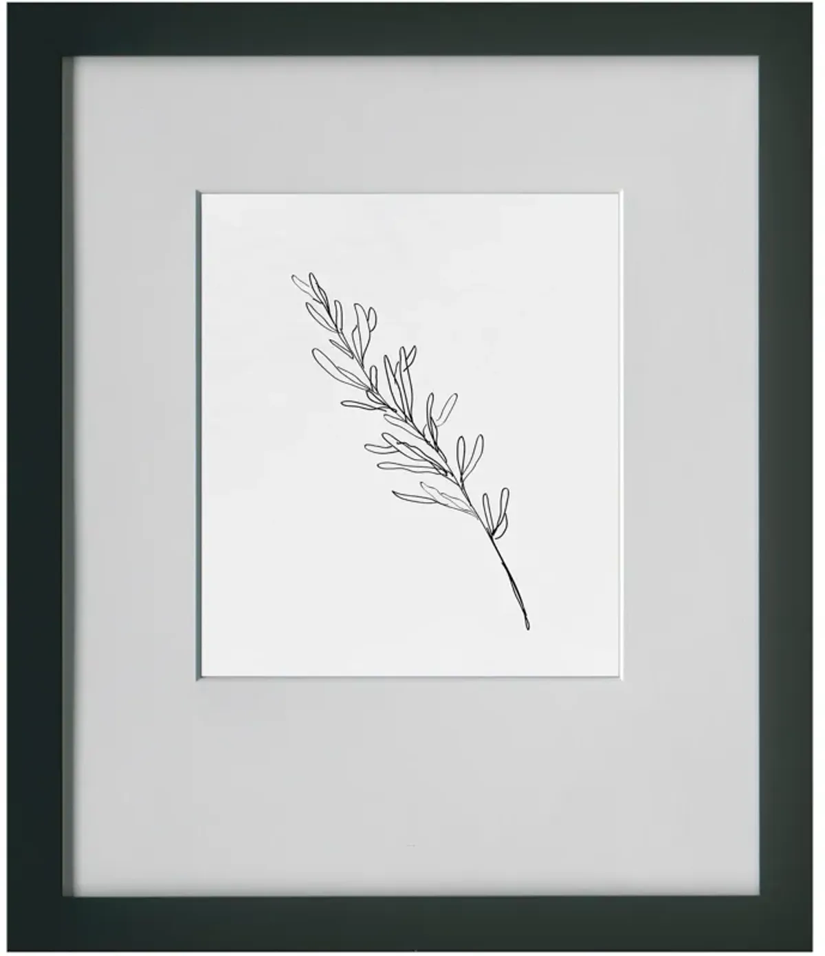 | Ink Leaf III Wall Art | Black