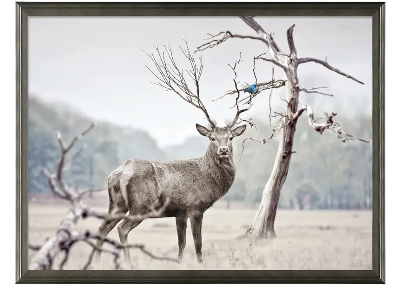 | Alert Deer Wall Art | Brown