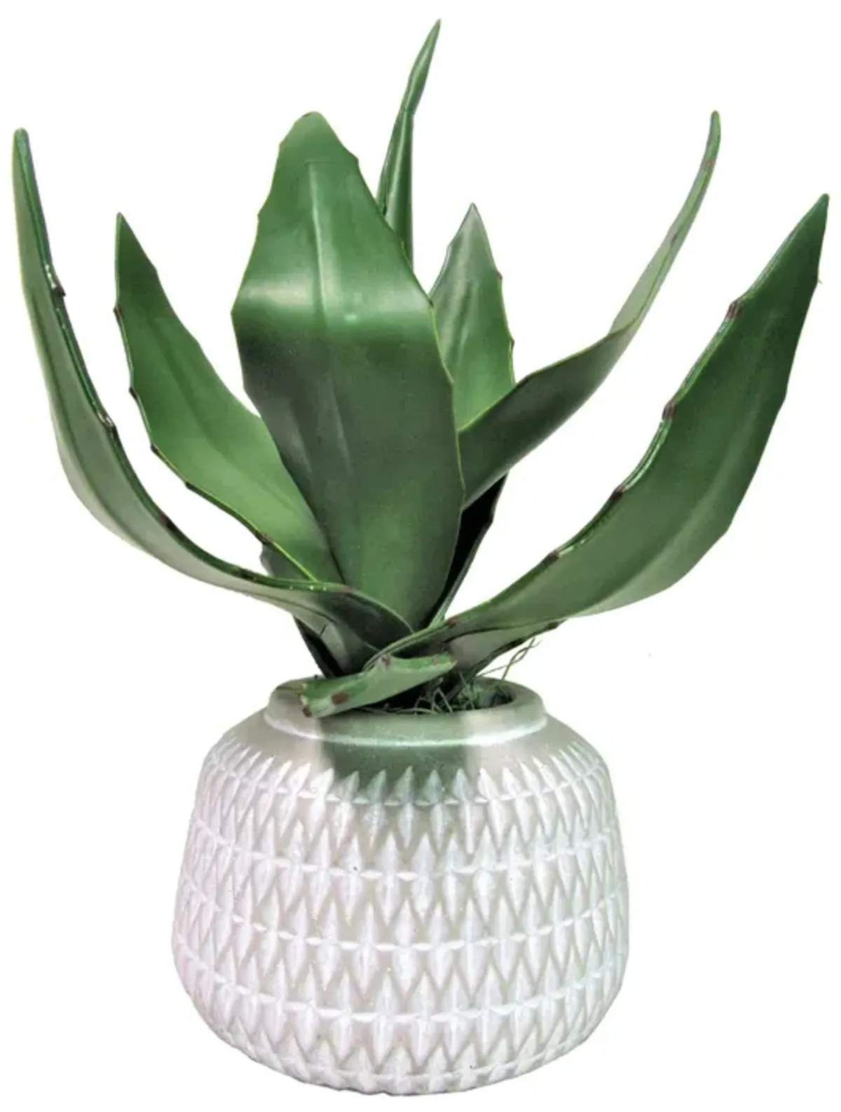 LCG Sales Agave 12 Inch Deco Cement Pot