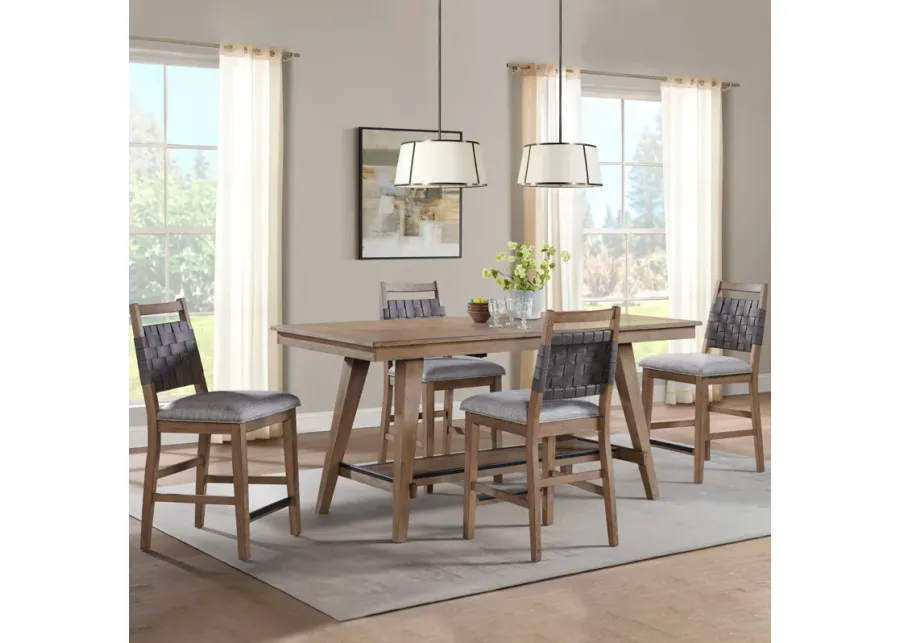 Intercon | Oslo 5 Piece Counter Dining Set | Weathered Chestnut