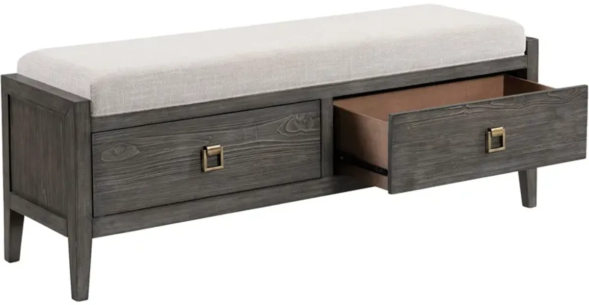 | Portia Storage Bench | Brushed Brindle