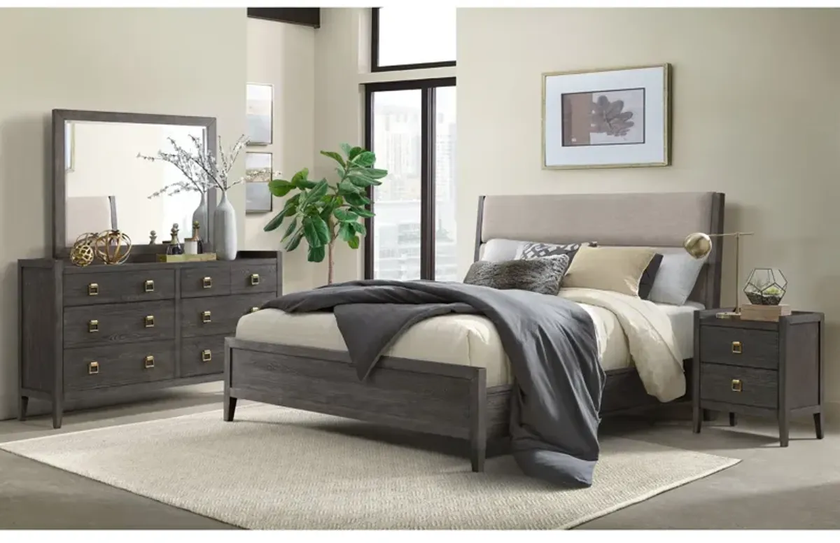 | King Portia 4 Piece Room Group | Brushed Brindle