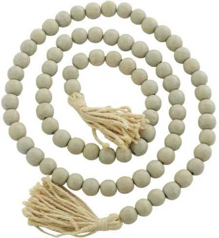Collected Culture Gray Wood Beads