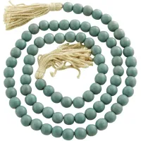 Collected Culture Light Blue Wood Beads