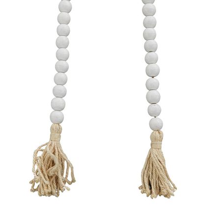 Collected Culture White Wood Beads