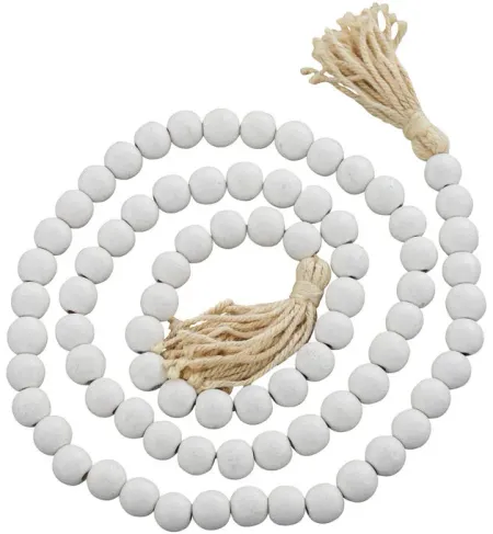 Collected Culture White Wood Beads